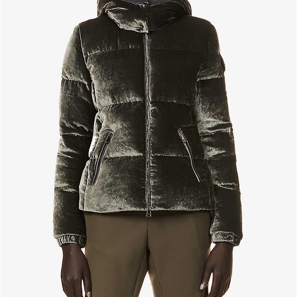Moncler Jackets & Blazers - Moncler Velvet Puffer Jacket